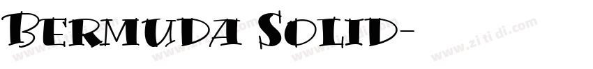 Bermuda Solid字体转换